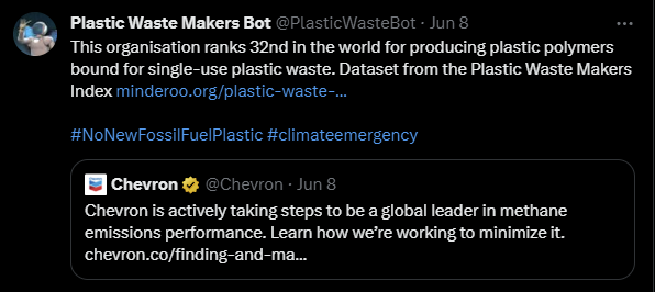 Twitter bot screenshot of tweet