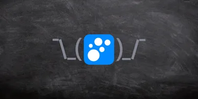 delightful icon with shruggie arms on a chalkboard background